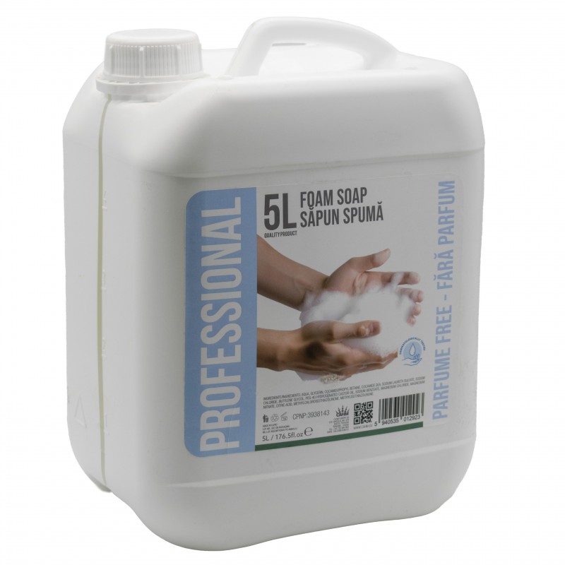 Mydło w piance, hotelowe, bezzapachowe 5L Professional