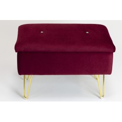 Pufa MILAN na złotych nogach – Ekskluzywne Siedzisko