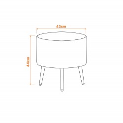 Pikowana Pufa Dublin: Luksusowe Siedzisko do Salonu i Sypialni