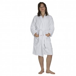 Szlafrok hotelowy biały Sapporo 100% bawełna frotte 360g/m2