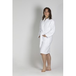 Hotel Schlafrock Morgenrock weiß Sapporo 100% Baumwolle Frotte