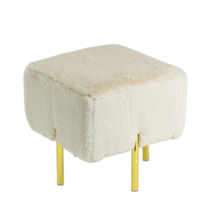 Miękka Pufa Stockholm – Puszyste Siedzisko Okrągłe Teddy