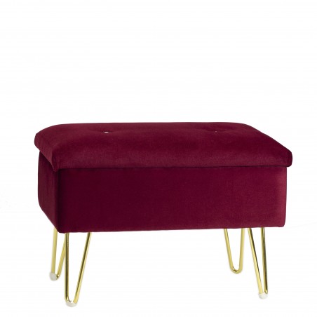 Pufa MILAN na złotych nogach – Ekskluzywne Siedzisko