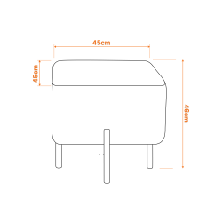 Miękka Pufa Stockholm – Puszyste Siedzisko Okrągłe Teddy