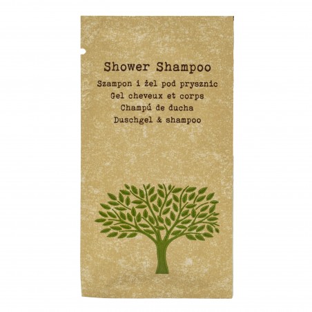 Hotel Einweg Duschgel und Shampoo 2in1 shower gel  Sachet 10ml 100 Stück Nature