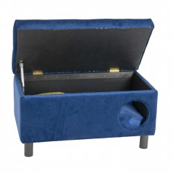 Sitzpouf mit integriertem Haustierbett