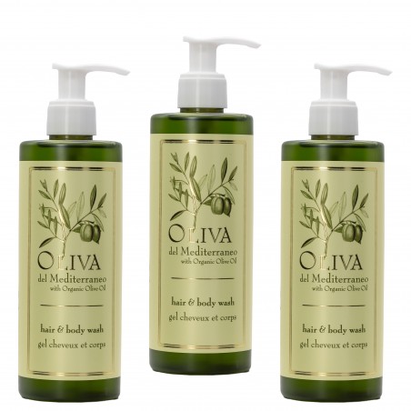 OLIVA Gel-Shampoo 300 ml in einer runden Flasche 10 stk