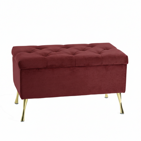 Pufa Paris: Siedzisko Welurowe z Guzikami – Glamour