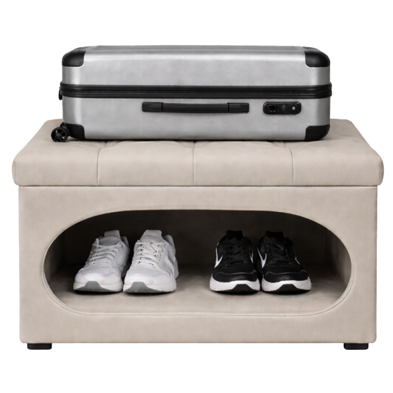 Gepolsterte Kofferablage & Schuhschrank
