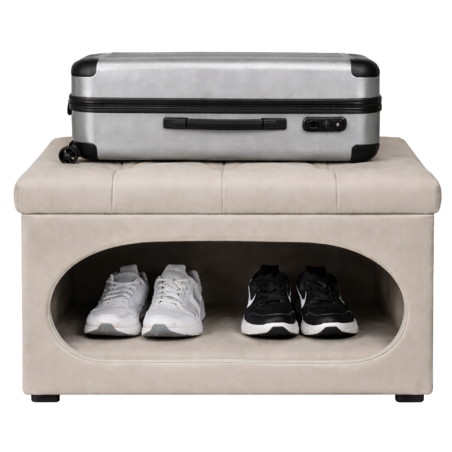 Gepolsterte Kofferablage & Schuhschrank