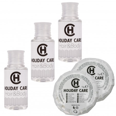 Hotel Set Holiday Care Duschgel 30ml 100Stk. + Seife 15g 100Stk.