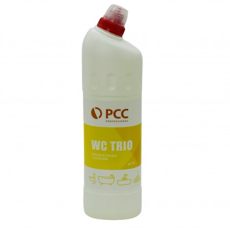 Płyn do czyszczenia i dezynfekcji toalet WC TRIO 1L PCC Professional