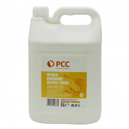 Kremowe mydło w płynie Mleko i Miód  PCC Professional 5L