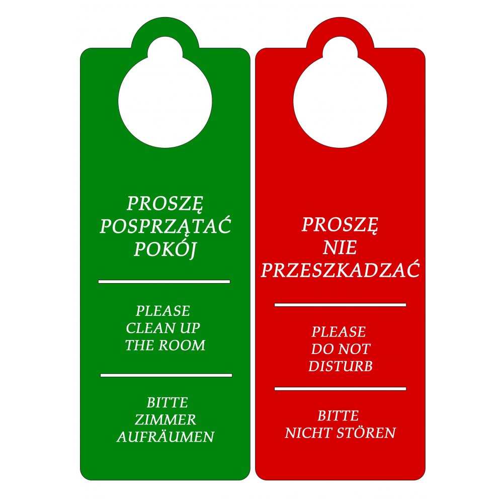 Zawieszka hotelowa 10 szt