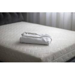 Szlafrok hotelowy biały Tokio 100% bawełna , wzór waflowy , 220g/m2