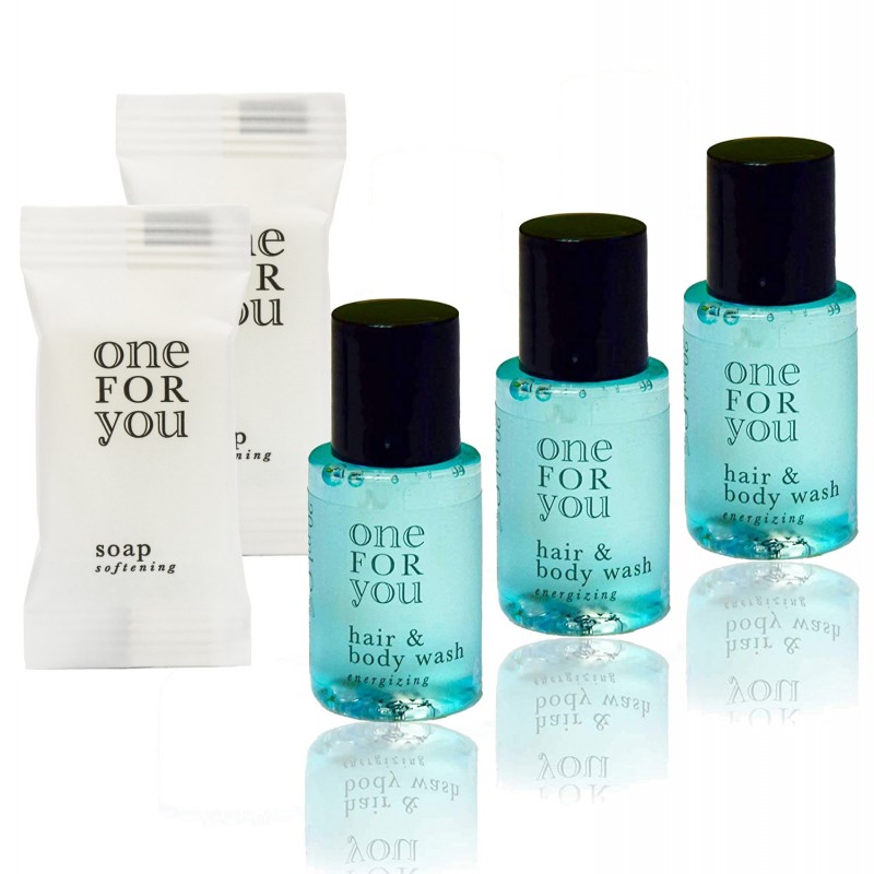 One For You Kosmetikset Shampoo-Gel 20ml 300 Stück + Seife 10g 300 Stück